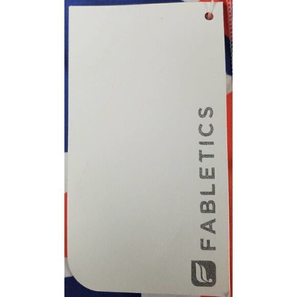 New Fabletics Salar Crop Legging Small Patchwork Pride Print Athleisure Workout - Picture 6 of 9